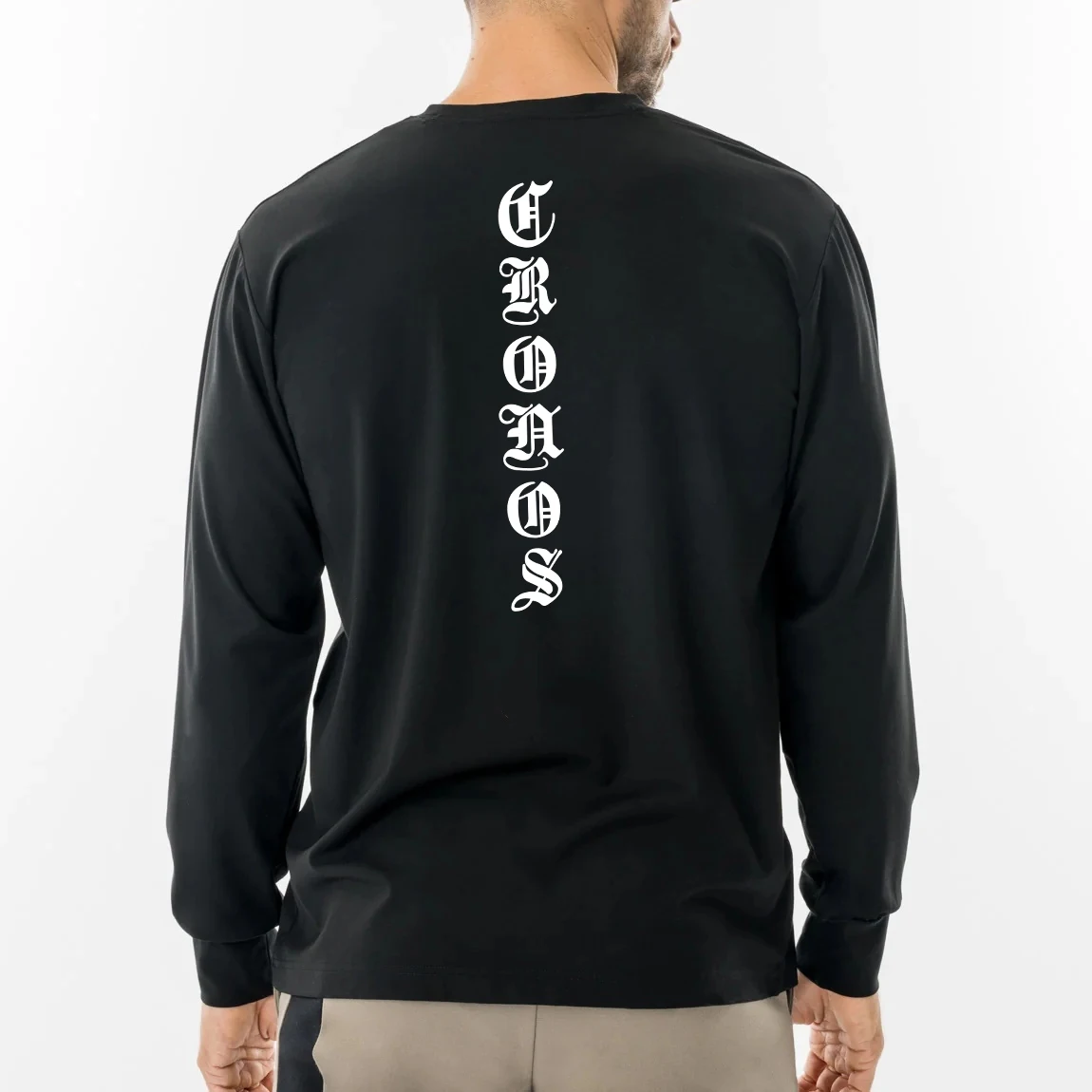 新作 メンズ CRONOS 長袖Tシャツ、春物、純綿、プリン - Undershirt Crew Neck のレビューと価格