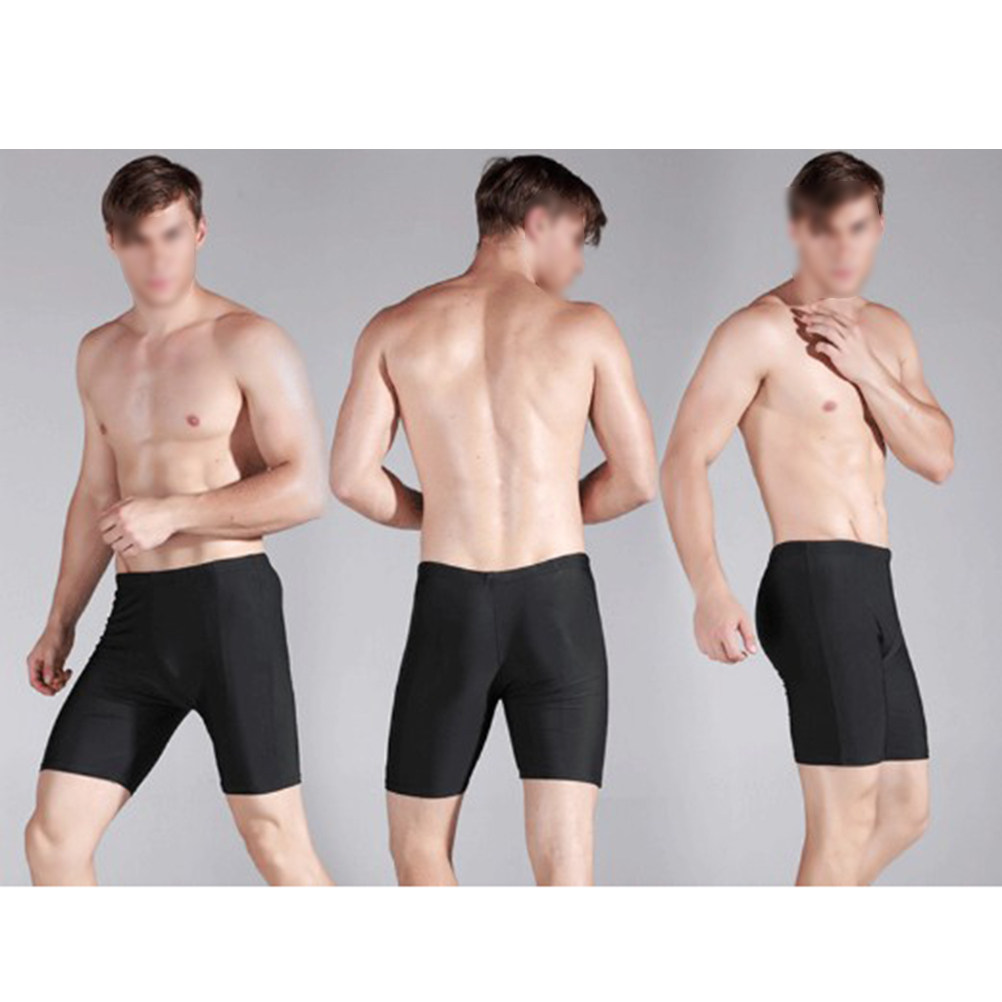 メンズ用、黒色のナイロン製コンプレッション水着ショーツ。体に - Compression Shorts Athletes のレビューと価格