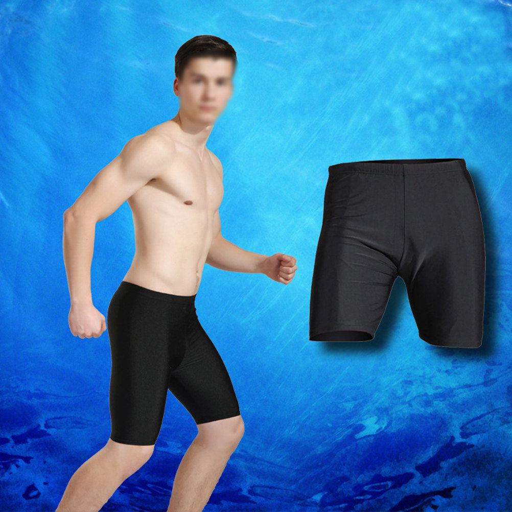 メンズ用、黒色のナイロン製コンプレッション水着ショーツ。体に - Compression Shorts Athletes のレビューと価格