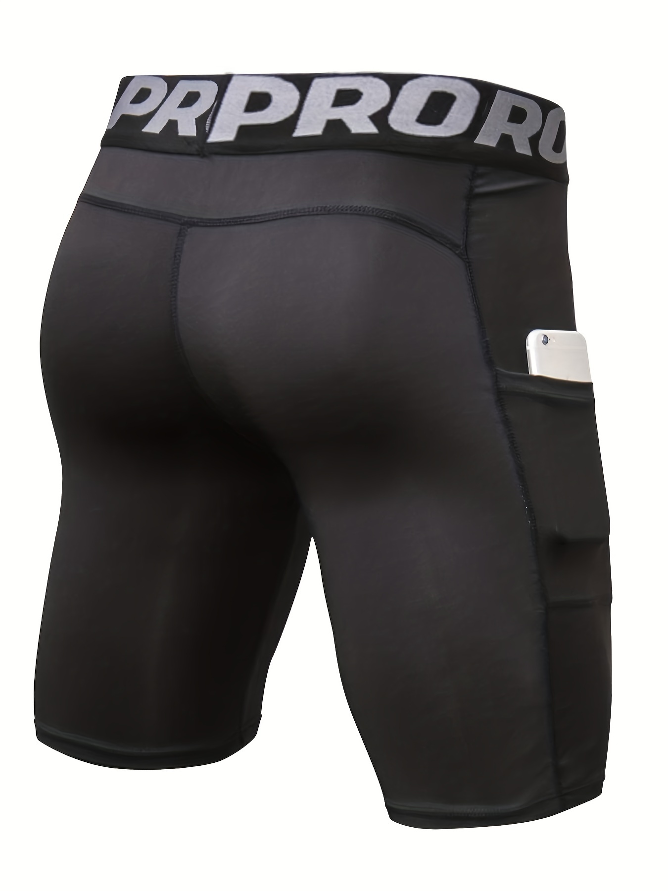ポケット付きコンプレッションショーツ,スパンデックス,ランニ - Compression Shorts Athletes のレビューと価格